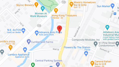 Map of the neighborhood around Christopher Heights of Attleboro