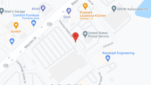Map of the neighborhood around Care One Randolph