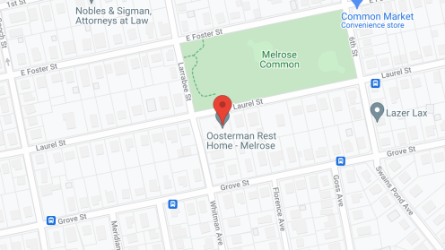 Map of the neighborhood around Oosterman's Melrose Rest Home