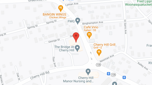 Map of the neighborhood around The Bridge at Cherry Hill