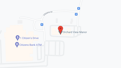 Map of the neighborhood around Orchard View Manor