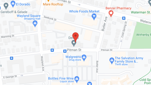 Map of the neighborhood around Rosewood Manor