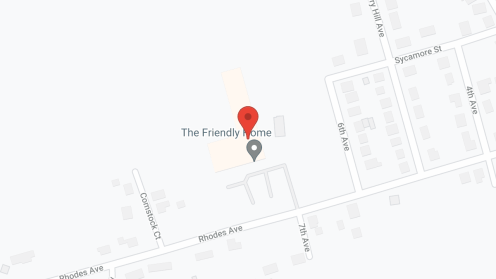 Map of the neighborhood around Friendly Home Inc