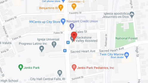 Map of the neighborhood around Blackstone Vly Assisted Living