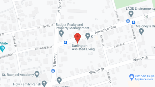 Map of the neighborhood around Darlington Assisted Living Centers