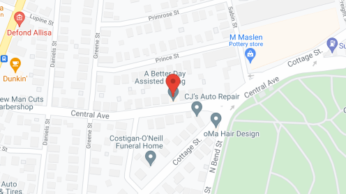 Map of the neighborhood around A Better Day Assisted Living