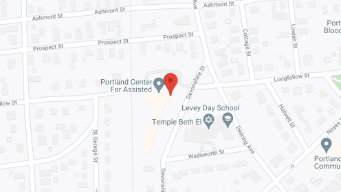Map of the neighborhood around Portland Center For Assisted