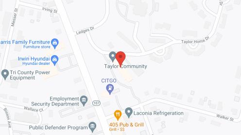 Map of the neighborhood around Taylor Community