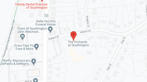 Map of the neighborhood around The Orchards At Southington