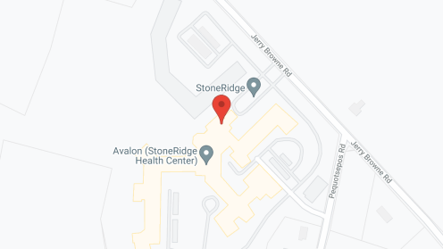 Map of the neighborhood around StoneRidge Senior Care LLC dba StoneRidge