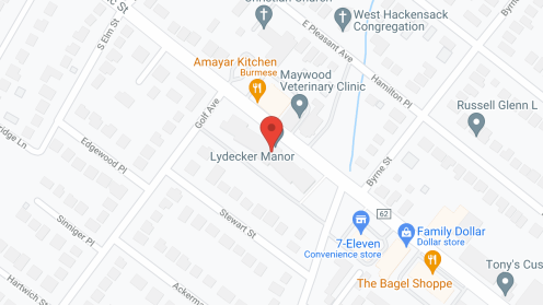 Map of the neighborhood around Lydecker Manor