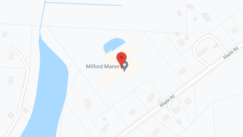 Map of the neighborhood around Milford Manor