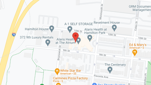 Map of the neighborhood around Alaris Health at The Atrium