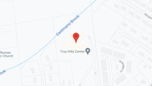 Map of the neighborhood around Troy Hills Center