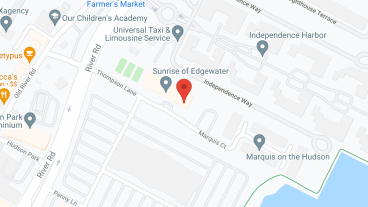 Sunrise of Edgewater in google map
