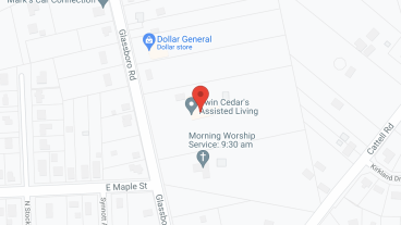 Twin Cedars in google map