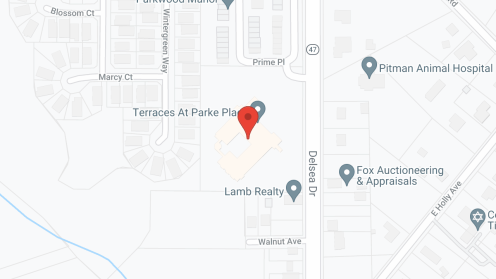 Map of the neighborhood around Terraces at Parke Place