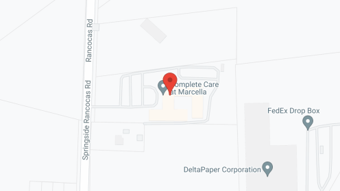 Map of the neighborhood around Marcella Center