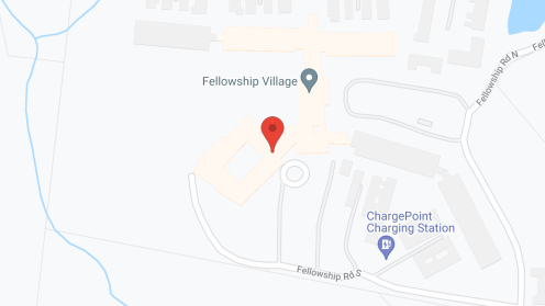 Map of the neighborhood around Fellowship Village a CCRC