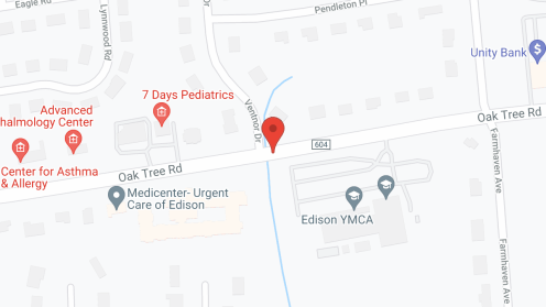 Map of the neighborhood around Brighton Gardens of Edison