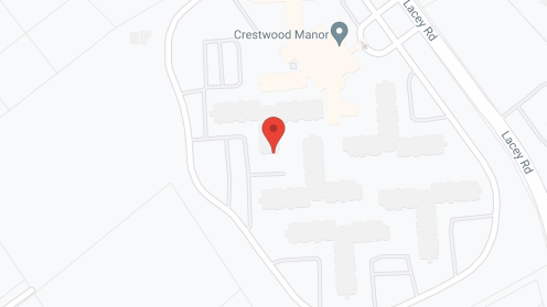 Map of the neighborhood around Crestwood Manor