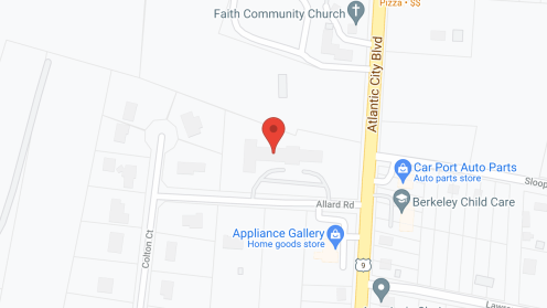 Map of the neighborhood around Bayville Manor