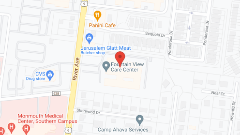 Map of the neighborhood around FountainView Care Center