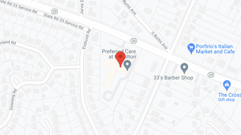 Map of the neighborhood around Preferred Care at Hamilton
