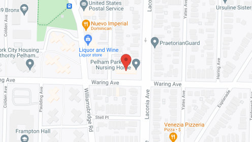 Map of the neighborhood around Pelham Parkway Nursing Home