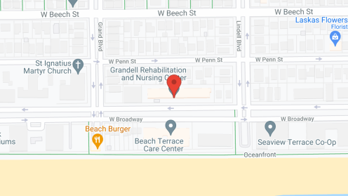 Map of the neighborhood around Grandell Rehabilitation Ctr