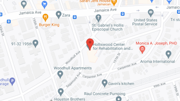 Holliswood Care Ctr in google map