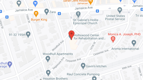 Map of the neighborhood around Holliswood Care Ctr