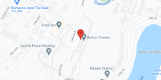 Burton Towers in google map