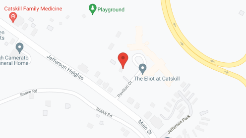 Map of the neighborhood around The Eliot at Catskill