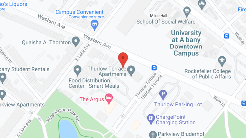 Map of the neighborhood around Thurlow Terrace Apartments