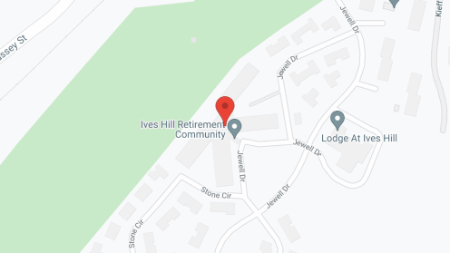 Map of the neighborhood around Ives Hill Retirement Community