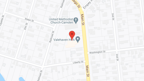 Map of the neighborhood around Valehaven Home For Adults 2 (A)