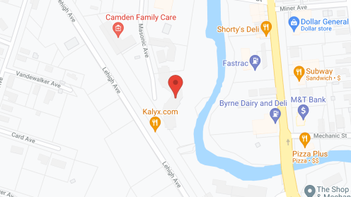 Map of the neighborhood around Camden Apartments