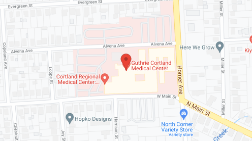 Map of the neighborhood around Cortland Memorial Residential