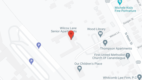 Map of the neighborhood around Wilcox Lane Apartments