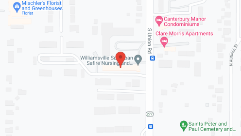 Map of the neighborhood around Williamsville Suburban Nursing