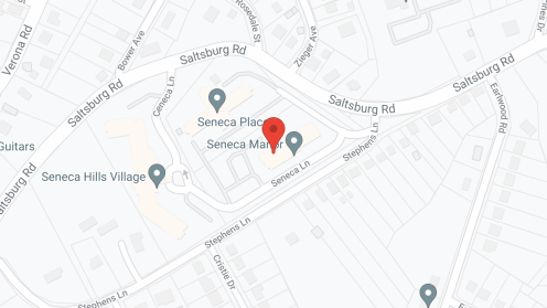 Map of the neighborhood around Seneca Manor