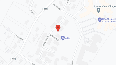 Map of the neighborhood around Laurel View Village