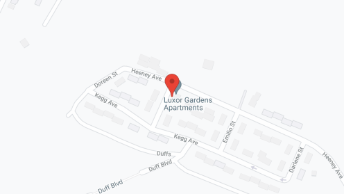 Map of the neighborhood around Luxor Gardens
