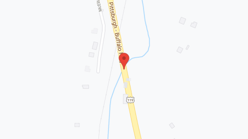 Map of the neighborhood around Wofford's Shady Grove Manor