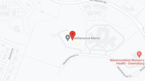 Map of the neighborhood around Weatherwood Manor