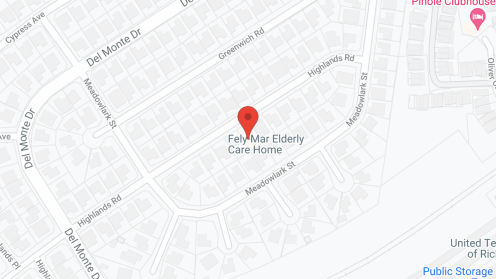 Map of the neighborhood around Fely-Mar Elderly Care Home