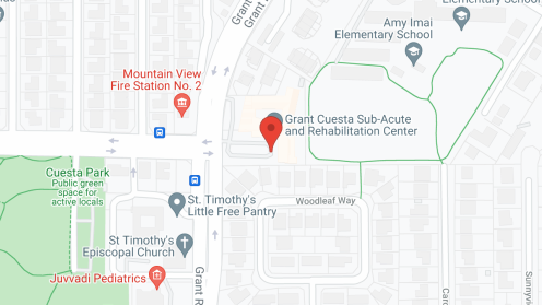 Map of the neighborhood around Grant-Cuesta Convalescent Hosp