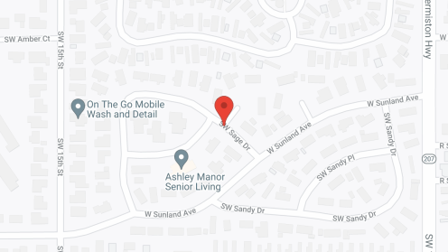 Map of the neighborhood around Ashley Manor Hermiston