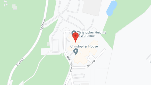 Map of the neighborhood around Christopher Heights of Worcester